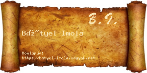 Bátyel Imola névjegykártya